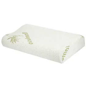 Bamboo Memory Foam Sleep Pillow Contoured Cervical Orthopedic Pillow Neck Support Breath Pillow (Option: Standard)