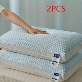 Cooling Breathable Tofu Pillows (Option: Deep Blue-2PCS)