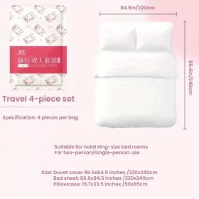 4-Piece Premium Travel Bedding Set with Thickened Hotel Sheet (Style: travel toilet mat 20pcs)