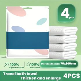 4-Piece Premium Travel Bedding Set with Thickened Hotel Sheet (Style: 4pcs bath towel set)
